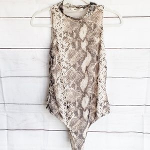 Snake Skin Design Bodysuit Large *NWT*
